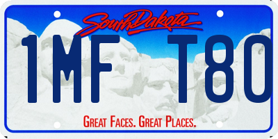 SD license plate 1MFT80