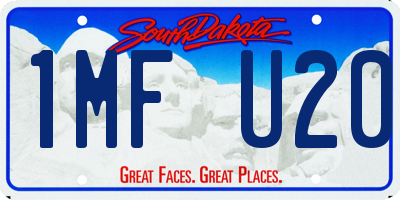 SD license plate 1MFU20