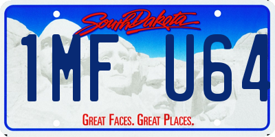 SD license plate 1MFU64