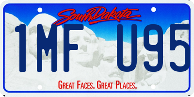 SD license plate 1MFU95