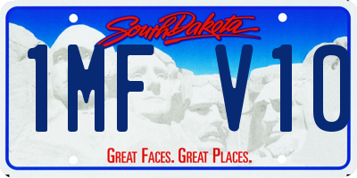 SD license plate 1MFV10