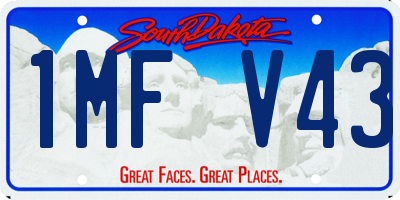 SD license plate 1MFV43