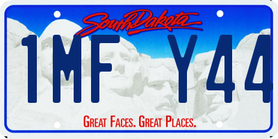 SD license plate 1MFY44
