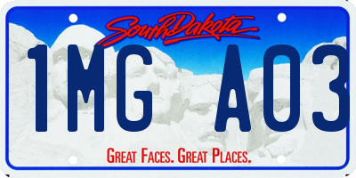 SD license plate 1MGA03