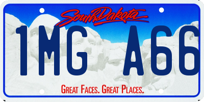 SD license plate 1MGA66