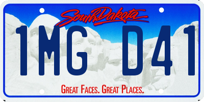 SD license plate 1MGD41