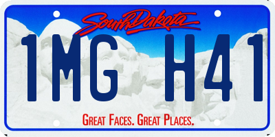 SD license plate 1MGH41