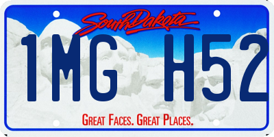 SD license plate 1MGH52