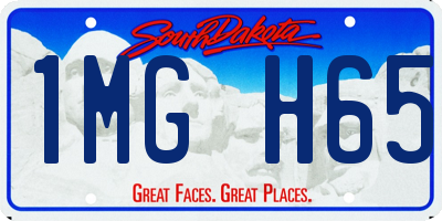 SD license plate 1MGH65