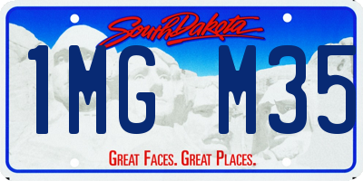 SD license plate 1MGM35