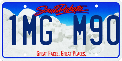 SD license plate 1MGM90