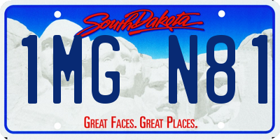 SD license plate 1MGN81