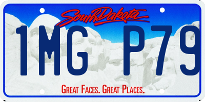 SD license plate 1MGP79