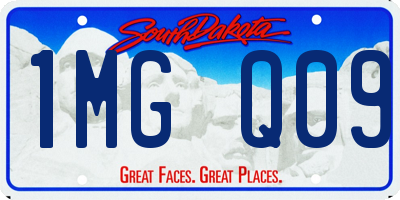 SD license plate 1MGQ09
