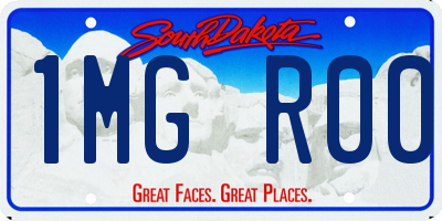 SD license plate 1MGR00