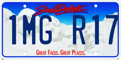 SD license plate 1MGR17