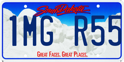 SD license plate 1MGR55