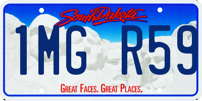 SD license plate 1MGR59
