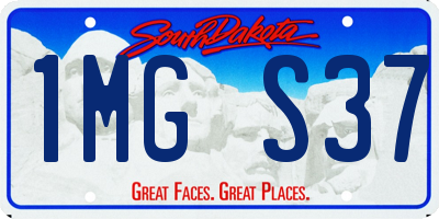 SD license plate 1MGS37