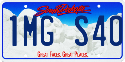 SD license plate 1MGS40