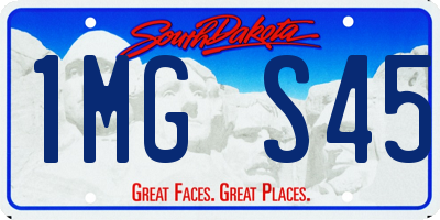 SD license plate 1MGS45