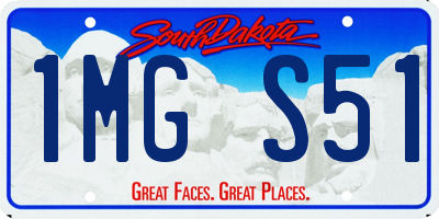 SD license plate 1MGS51