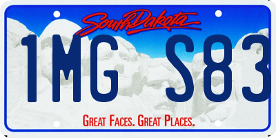 SD license plate 1MGS83