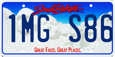 SD license plate 1MGS86
