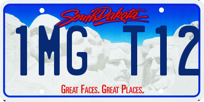 SD license plate 1MGT12