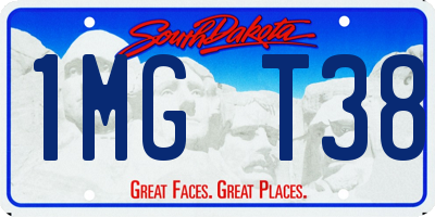 SD license plate 1MGT38
