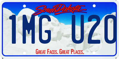 SD license plate 1MGU20