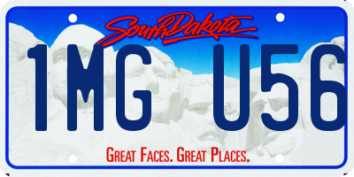 SD license plate 1MGU56