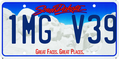 SD license plate 1MGV39