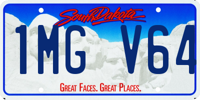 SD license plate 1MGV64