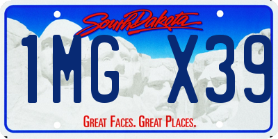 SD license plate 1MGX39