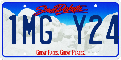 SD license plate 1MGY24
