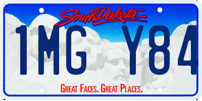 SD license plate 1MGY84