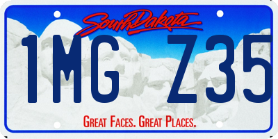 SD license plate 1MGZ35