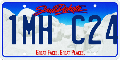 SD license plate 1MHC24
