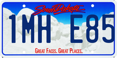 SD license plate 1MHE85