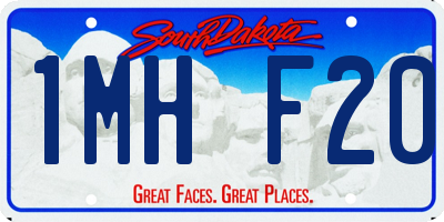 SD license plate 1MHF20