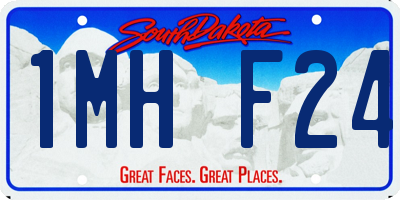 SD license plate 1MHF24