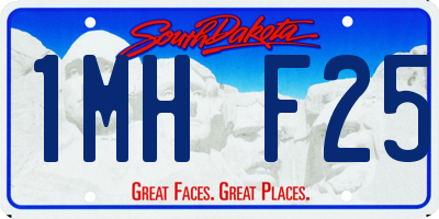 SD license plate 1MHF25
