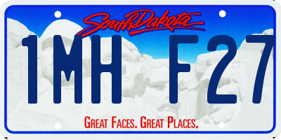 SD license plate 1MHF27