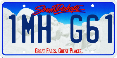 SD license plate 1MHG61