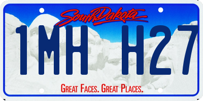SD license plate 1MHH27