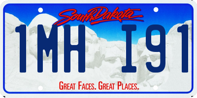 SD license plate 1MHI91