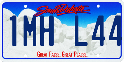 SD license plate 1MHL44