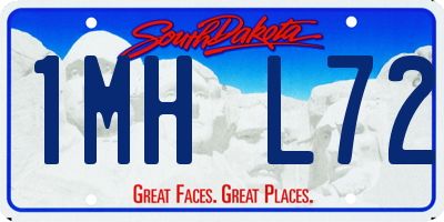 SD license plate 1MHL72