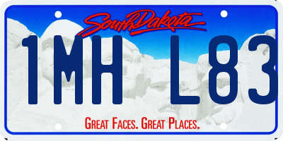 SD license plate 1MHL83